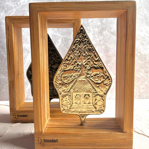 Souvenir pajangan frame wayang - customized